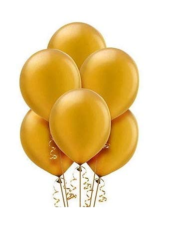 Balloonistics 10 Inch HD Metallic Shiny Balloons for Birthday Decoration, Decoration for Weddings, Engagement, Baby Shower, 1st Birthday, Anniversary, Birthday Party (Pack Of 50) (Gold) thumbnail 4