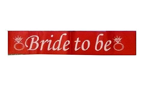 Balloonistics Bride to Be Sash – Maroon Glitter Miss Sash for Bachelorette Party, Hen Night, Bridal Shower & Elegant Pre-Wedding Celebration thumbnail 2