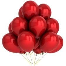 Balloonistics Red Metallic Chrome Latex Balloons 12-Inch – Shiny HD Red Balloons for Birthday, Anniversary, Valentine’s Day & Party Decorations (Red, Pack of 50) thumbnail 1