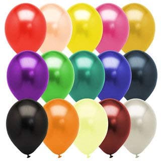 Balloonistics Metallic Shiny Latex Balloons – Premium Glossy Multicolour Balloons for Birthday, Wedding & Party Decoration (Pack of 50) thumbnail 3