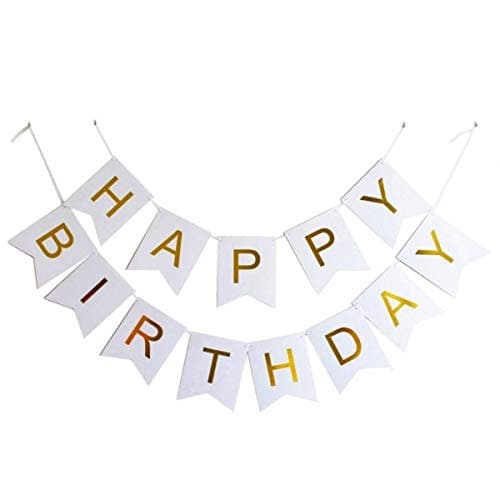 Balloonistics Happy Birthday Cardboard Banner – Multicolour Letter Bunting for Kids & Adults Birthday Party Decoration & Photo Backdrop thumbnail 1