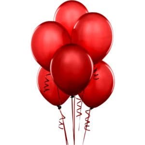 Balloonistics Red Metallic Chrome Latex Balloons 12-Inch – Shiny HD Red Balloons for Birthday, Anniversary, Valentine’s Day & Party Decorations (Red, Pack of 50) thumbnail 2