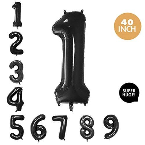 Balloonistics Black Number 8 Jumbo Foil Balloon – 40 Inch Large Number Balloon for 8th Birthday & Anniversary Decor thumbnail 2