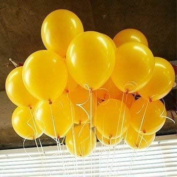 Balloonistics 25-Pack Yellow Latex Balloons – Solid Colour Balloons for Birthday, Tropical Theme, Baby Shower & Sunshine Party Decoration thumbnail 1