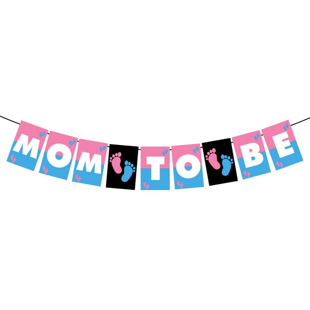 Balloonistics Mom to Be Baby Shower Banner – Premium Cardstock Bunting for Baby Shower, Maternity & Pregnancy Announcement Party Decoration thumbnail 2