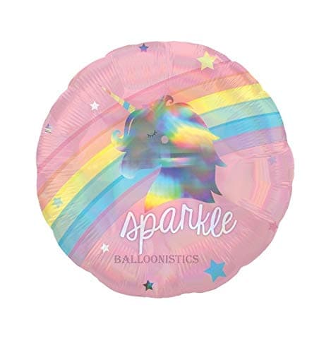 Balloonistics Magical Rainbow Unicorn Glitter Sparkle Foil Balloon – 22-Inch Unicorn Birthday Balloon for Girls Princess & Fantasy Theme Party Decorations (Pack of 1) thumbnail 2