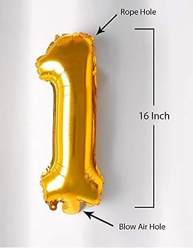 Balloonistics Happy 50th Birthday Gold Foil Balloon Combo – Number 50 Balloon Set for Photo Booth & Party Decoration thumbnail 7