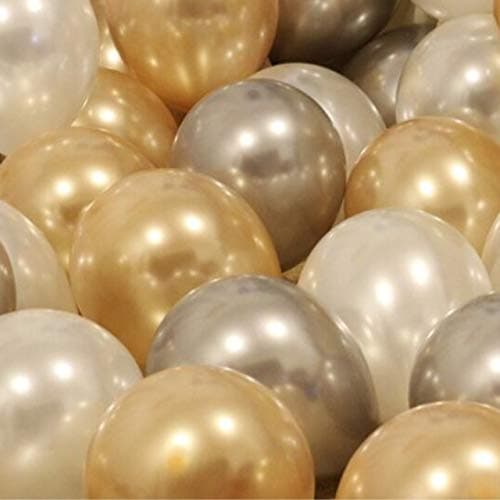 Balloonistics Metallic Gold Latex Balloons – Pack of 50 Premium Golden Party Balloons for Birthday & Anniversary Decoration thumbnail 7