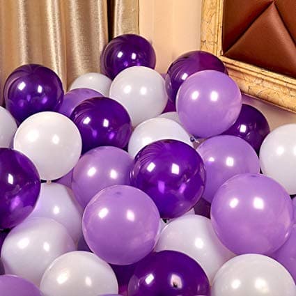 Balloonistics 10 Inch (Pack Of 50) Balloons for Birthday Decoration, Decoration for Weddings, Engagement, Baby Shower, 1st Birthday, Anniversary Party, Birthday Party supplies (Lavender) thumbnail 3