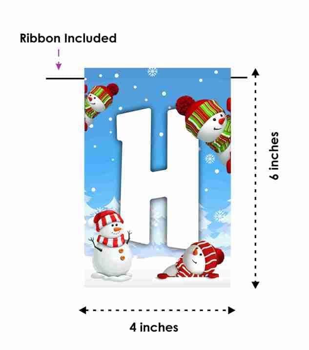 Balloonistics Snowman Happy Birthday Banner - Premium Cardstock Winter Wonderland Bunting - Frosty Theme Party Decorations, Kids Seasonal Birthday Backdrop, Snow Theme Indoor & Outdoor Hanging Sign (Happy Birthday Banner) thumbnail 6