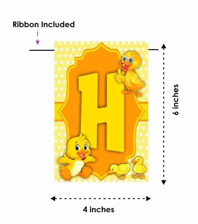 Balloonistics Duck Theme Happy Birthday Banner - "One Lucky Duck" Rubber Ducky Bunting - Premium Cardstock Yellow Ducky & Bubble Birthday Decoration with Ribbons, Whimsical Splish Splash Party Backdrop (Happy Birthday Banner) thumbnail 6