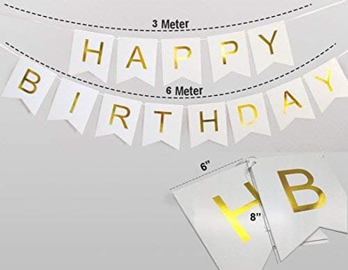Balloonistics Happy Birthday Cardboard Banner – Multicolour Letter Bunting for Kids & Adults Birthday Party Decoration & Photo Backdrop thumbnail 2