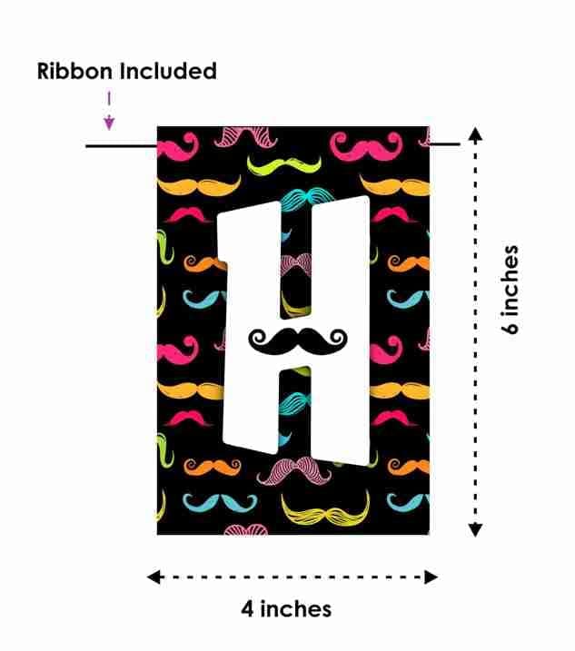 Moustache Theme Happy Birthday Banner - "Little Man" Gentlemen’s Cardstock Bunting - Dashing Mo-themed Birthday & Movember Party Decorations, "Stache & Dash" Backdrop (Happy Birthday Banner) thumbnail 6