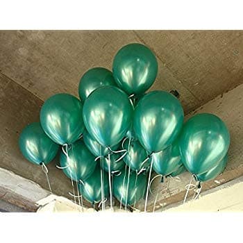 Balloonistics 50-Pack Metallic Green Shiny Latex Balloons – HD Green Balloons for Birthday, Jungle Theme, Christmas & Tropical Party Decoration thumbnail 3