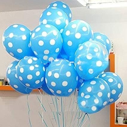 Balloonistics 30-Pack Sky Blue Polka Dot Latex Balloons – 12-Inch Spotted Balloons for Baby Shower, Boys Birthday, Winter Wonderland Theme & Pastel Party Decoration thumbnail 2