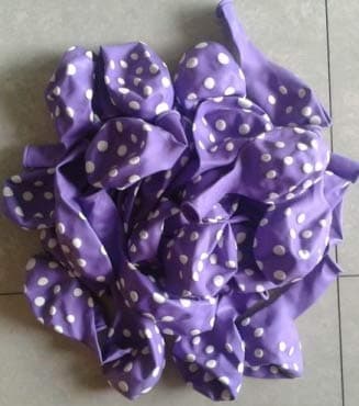Balloonistics 30-Pack Purple Polka Dot Latex Balloons – 12-Inch Spotted Balloons for Birthday, Halloween, Royale Theme & Elegant Party Decoration thumbnail 2