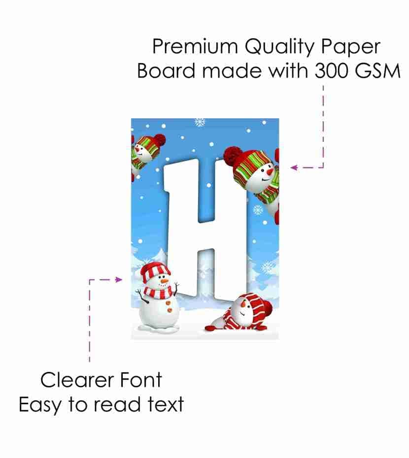 Balloonistics Snowman Happy Birthday Banner - Premium Cardstock Winter Wonderland Bunting - Frosty Theme Party Decorations, Kids Seasonal Birthday Backdrop, Snow Theme Indoor & Outdoor Hanging Sign (Happy Birthday Banner) thumbnail 5