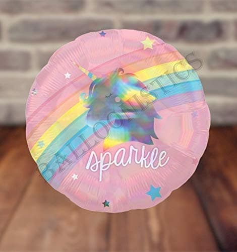 Balloonistics Magical Rainbow Unicorn Glitter Sparkle Foil Balloon – 22-Inch Unicorn Birthday Balloon for Girls Princess & Fantasy Theme Party Decorations (Pack of 1) thumbnail 1