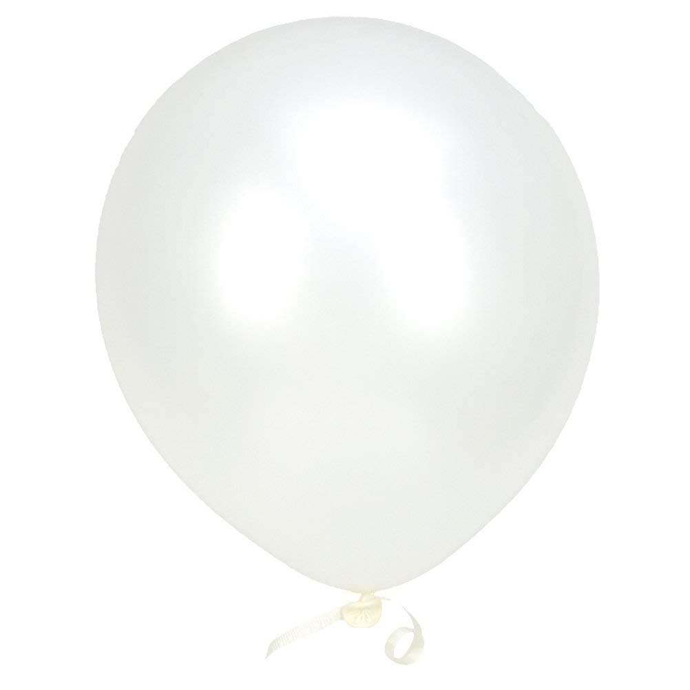 Balloonistics 10 Inch (Pack Of 50) Balloons for Decoration, Decoration for Weddings, Engagement, Baby Shower, 1st Birthday, Anniversary Party, Birthday Party supplies (White) thumbnail 2