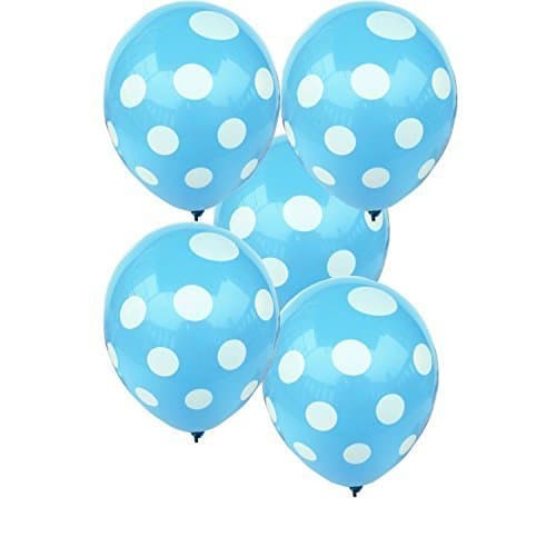 Balloonistics 30-Pack Sky Blue Polka Dot Latex Balloons – 12-Inch Spotted Balloons for Baby Shower, Boys Birthday, Winter Wonderland Theme & Pastel Party Decoration thumbnail 1