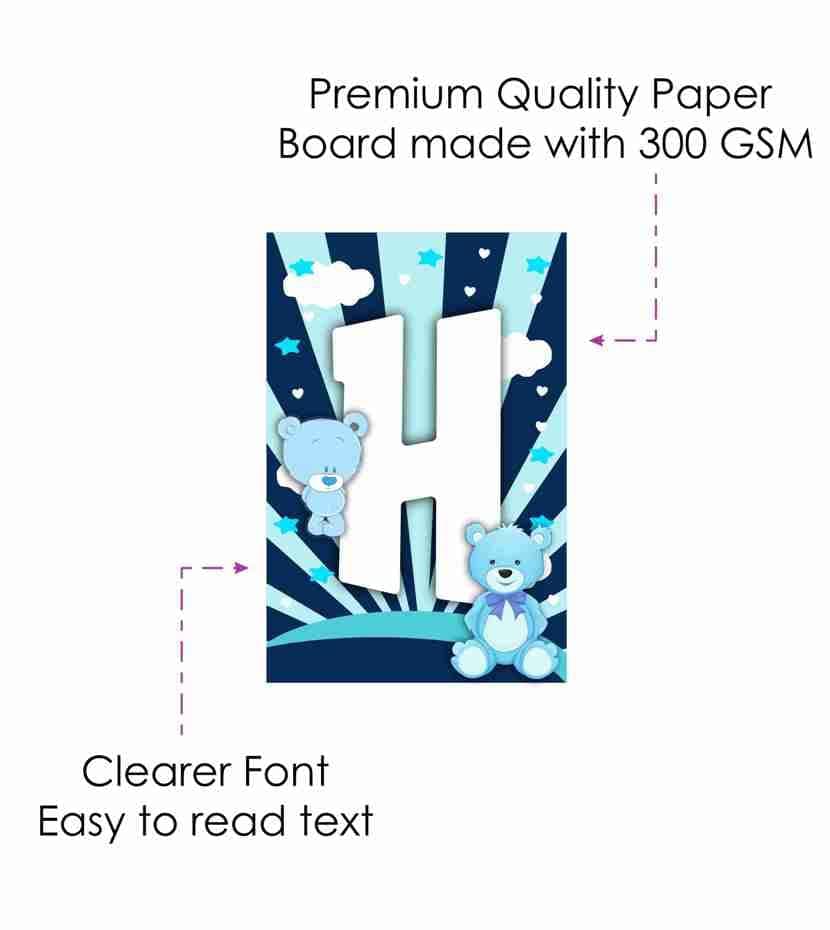 Balloonistics Blue Teddy Bear Birthday Banner - "Mom Theme" Happy Birthday Bunting for Boys' Party Decorations - Premium Cardstock Backdrop for Indoor & Outdoor Use, Includes Ribbon - Cuddly Bear Theme Party Supplies (Happy Birthday Banner) thumbnail 5