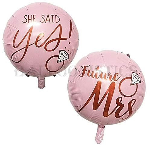 Balloonistics Engagement Latex Balloon – Multicolour Novelty Balloon for Engagement & Proposal Celebrations thumbnail 1