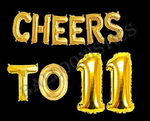 Balloonistics Cheers to Eleven Foil Balloon Combo – “Cheers to 11” & Number 11 Foil Balloon Set for 11th Birthday & Eleventh Anniversary Party Decorations thumbnail 2
