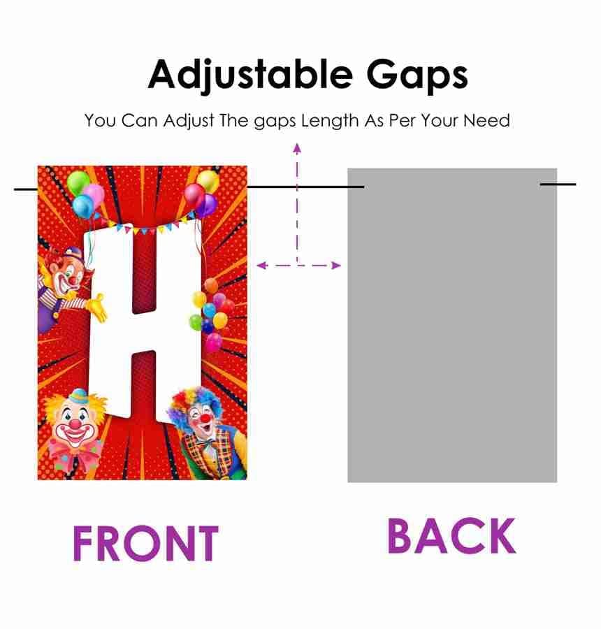 Balloonistics Joker Theme Happy Birthday Banner - Grinning Villain Inspired Party Decoration - Premium Cardstock Purple & Green Bunting with Ribbons, Gotham City Chaos Birthday Backdrop for Fans (Happy Birthday Banner) thumbnail 5
