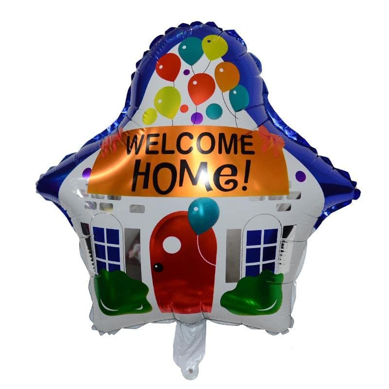 Balloonistics Welcome Home Foil Balloon – 19 Inch House Shaped Balloon for Housewarming, Welcome Baby at Home & Back from Hospital Party Decoration thumbnail 2