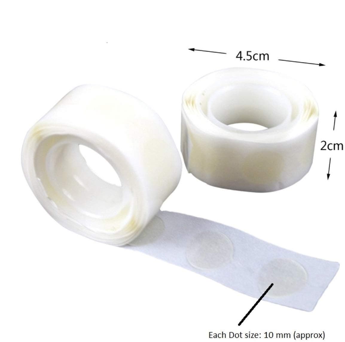 Balloonistics Balloon Glue Dots – 200 Pieces (2 Rolls) Double-Sided Adhesive Point Tape for Balloon Decoration, Garlands & Craft Projects (Non-Liquid, Clear) thumbnail 4