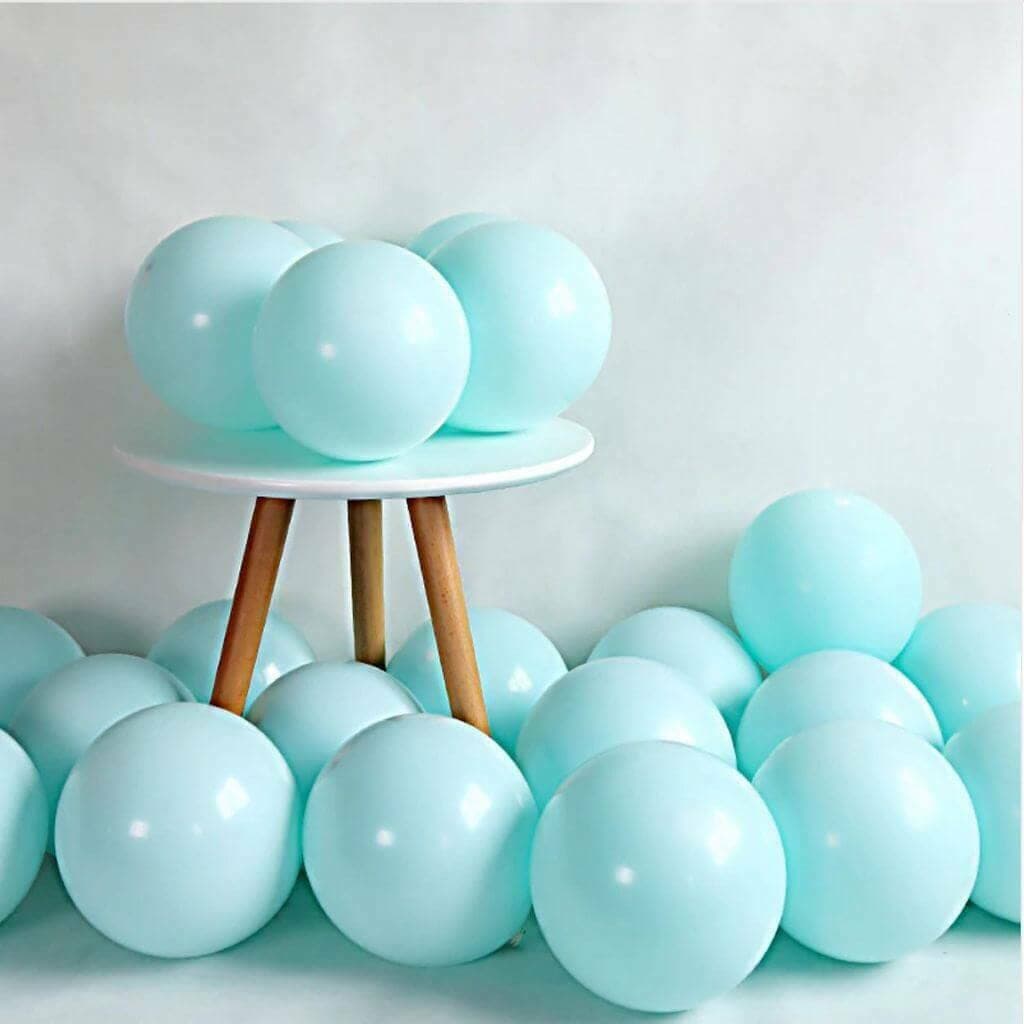 Balloonistics 50-Pack Pastel Blue Latex Balloons – Soft Matte Finish Balloons for Baby Shower, Boys Birthday, Winter Wonderland Theme & Elegant Party Decoration thumbnail 1
