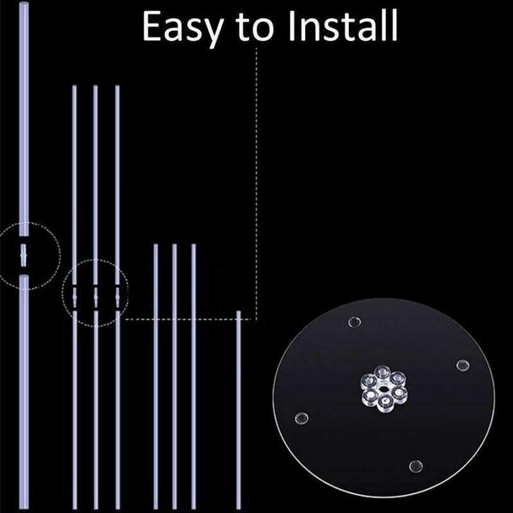 Balloonistics Balloon Stand Kit – Clear Desktop Table Balloon Holder with 7 Sticks, 7 Cups & 1 Base – Reusable Centrepiece Display for Birthdays, Weddings & Anniversaries (Pack of 1) thumbnail 6