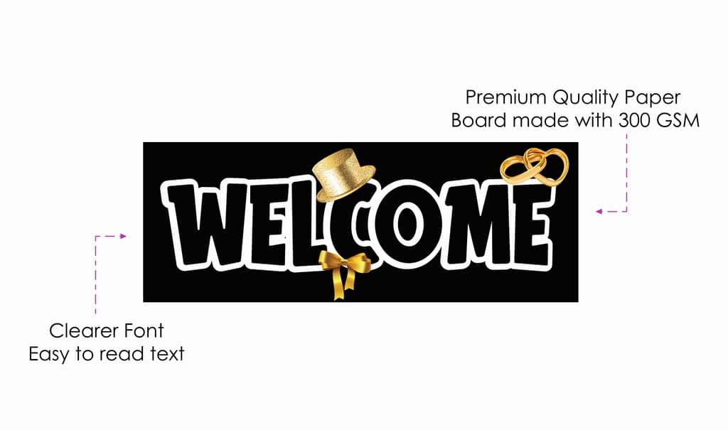 Balloonistics Groom’s Crew Outdoor Welcome Board - 2.3 Ft Large Bachelor Party Entryway Sign - Premium Cardstock "The Party Is Here" Decoration with Ribbons, Dapper Groom Squad & Wedding Backdrop (Welcome Outdoor Board) thumbnail 6
