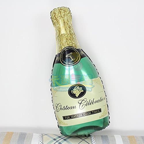 Balloonistics Champagne Bottle & Wine Glass Foil Balloon Set – 36 Inch Balloons for New Year & Anniversary Celebrations thumbnail 7