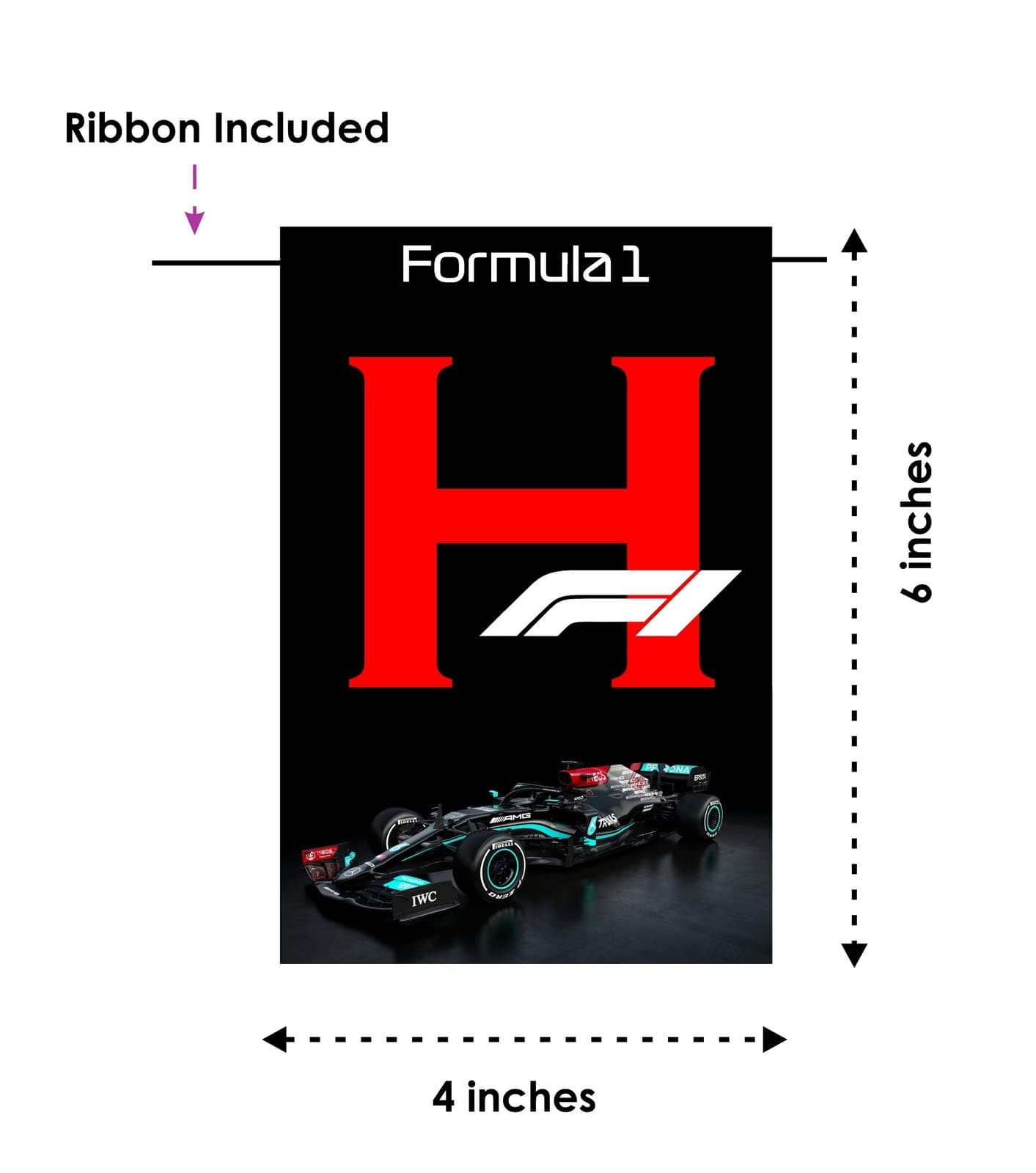 Balloonistics Formula 1 Theme Happy Birthday Banner Racing Theme Party Backdrop, Double-Sided Cardstock with Ribbon Decorations for Kids (Happy Birthday Banner) thumbnail 6
