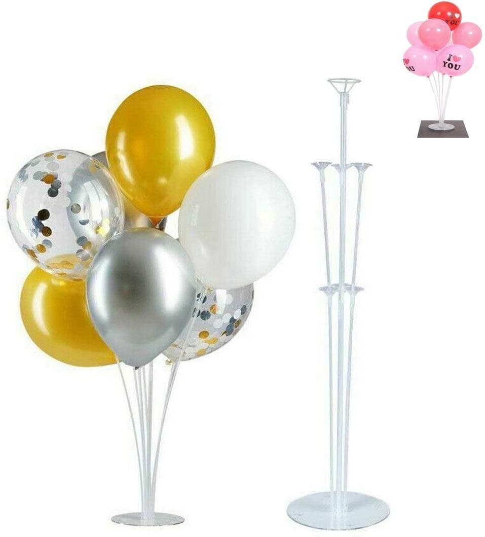 Balloonistics Balloon Stand Kit – Clear Desktop Table Balloon Holder with 7 Sticks, 7 Cups & 1 Base – Reusable Centrepiece Display for Birthdays, Weddings & Anniversaries (Pack of 1) thumbnail 5