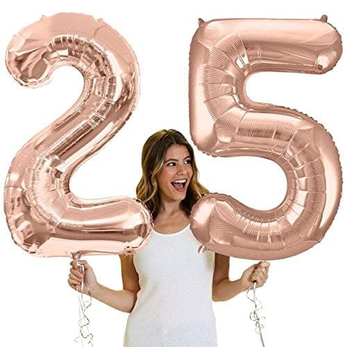 Balloonistics Rose Gold Number 4 Foil Balloon – Large 40 Inch Birthday & Anniversary Party Decoration thumbnail 3