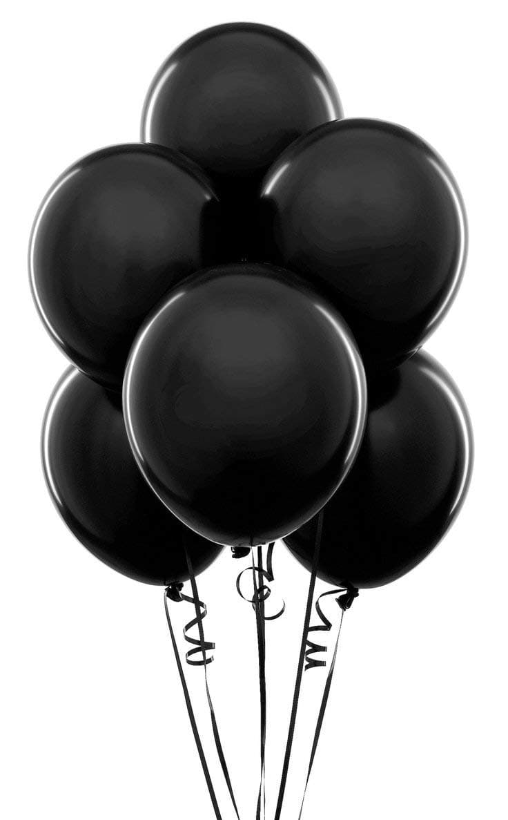 Balloonistics Party Latex Balloons,Black,1 Count