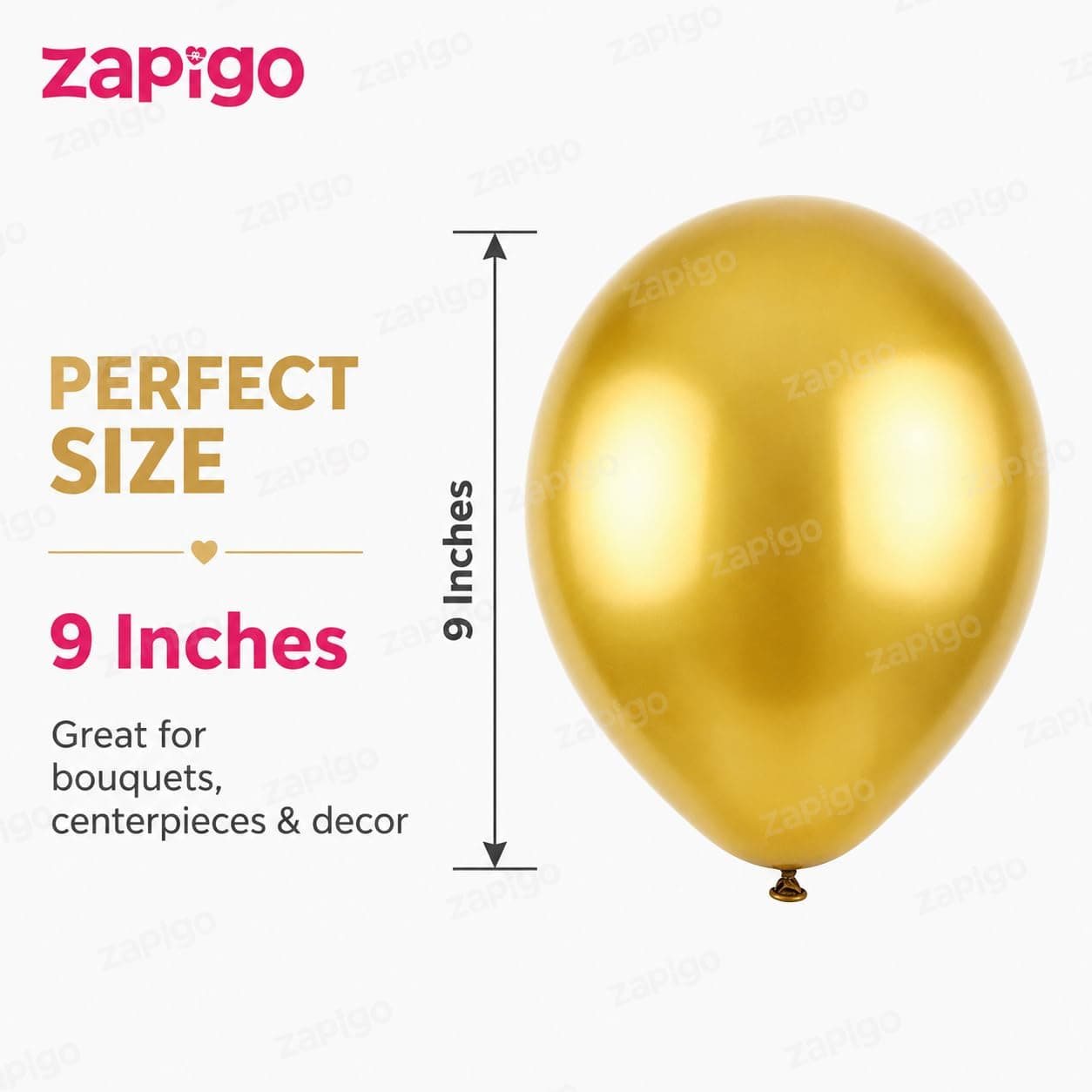 Balloonistics 10 Inch HD Metallic Shiny Balloons for Birthday Decoration, Decoration for Weddings, Engagement, Baby Shower, 1st Birthday, Anniversary, Birthday Party (Pack Of 50) (Gold) thumbnail 3