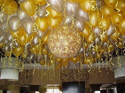 Balloonistics 50-Pack HD Metallic Gold Latex Balloons – Premium Shiny Gold Balloons for Birthday, Wedding & Festive Décor (Gold, Pack of 50) thumbnail 4