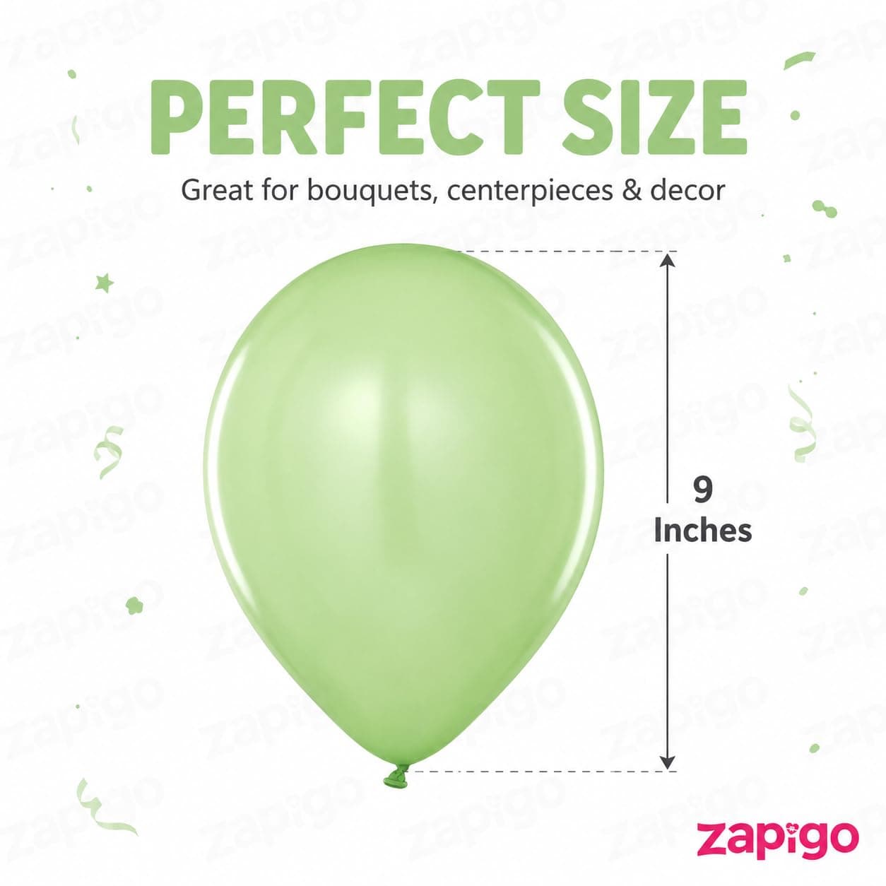 Balloonistics 50-Pack Pastel Green Latex Balloons – Soft Matte Finish Balloons for Baby Shower, Garden Party, Jungle Theme & Birthday Decoration thumbnail 3