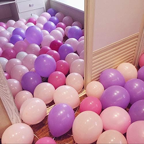 Balloonistics 10 Inch (Pack Of 50) Balloons for Birthday Decoration, Decoration for Weddings, Engagement, Baby Shower, 1st Birthday, Anniversary Party, Birthday Party supplies (Lavender) thumbnail 2