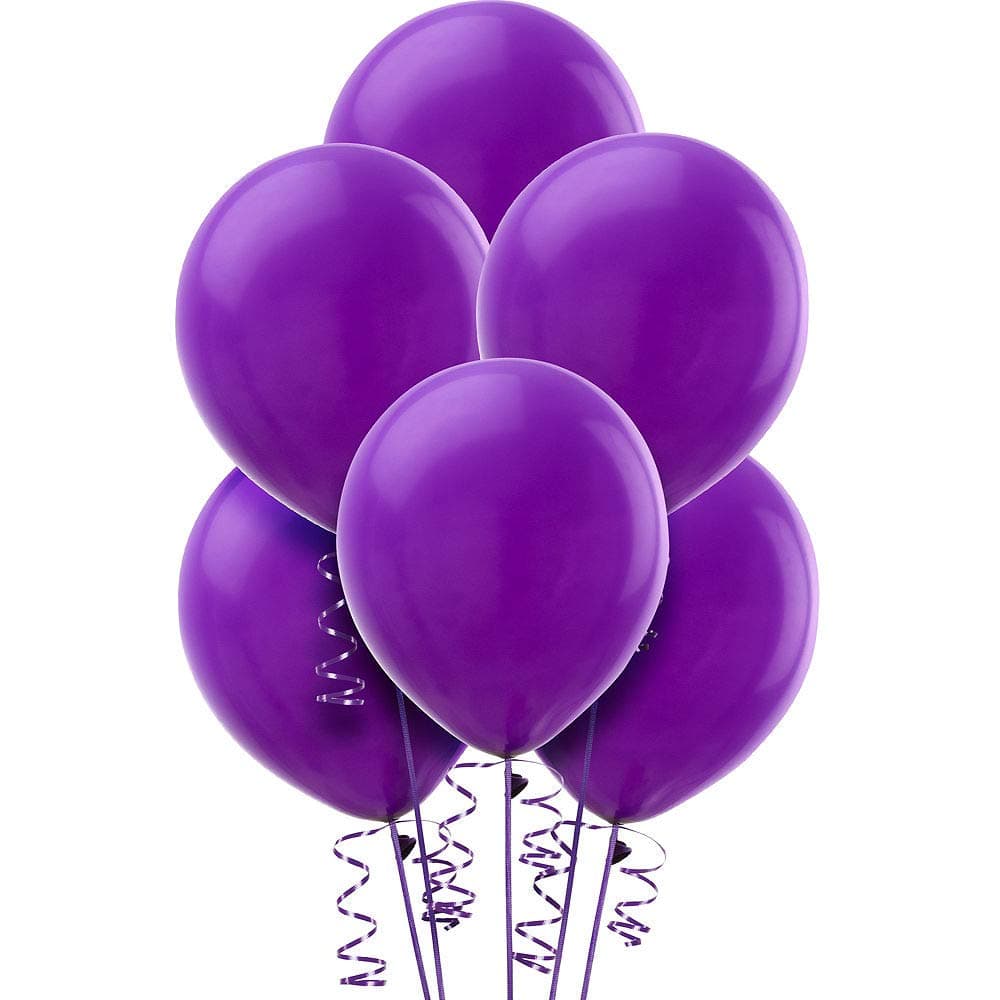 Balloonistics 50-Pack Metallic HD Purple & Silver Latex Balloons – Shiny Combo Balloons for Birthday, Halloween, Royal Theme & Elegant Party Decoration thumbnail 5