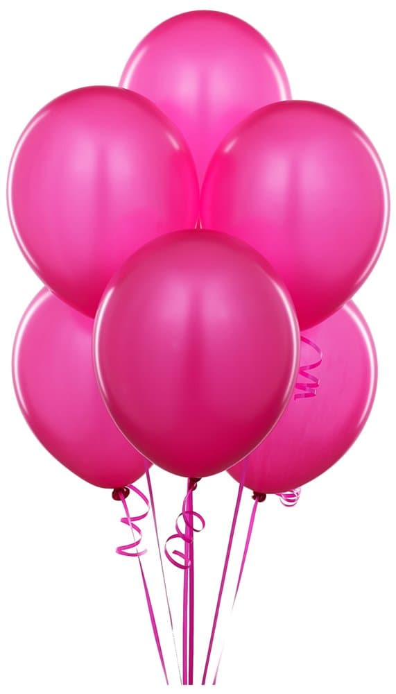 Balloonistics 25-Pack Pink Round Latex Balloons – Premium Regular Size Pink Balloons for Girls Birthday, Baby Shower & Pink Party Decoration (Pink, Pack of 25)