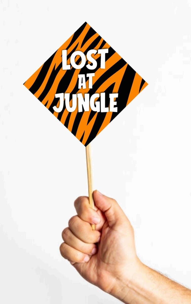 African Safari Theme 10 Pack Photo Booth Props with Bamboo Sticks African Jungle Animal Theme Birthday Party Decorations Premium Cardstock Jungle Safari Party Supplies for Kids & Adults thumbnail 6