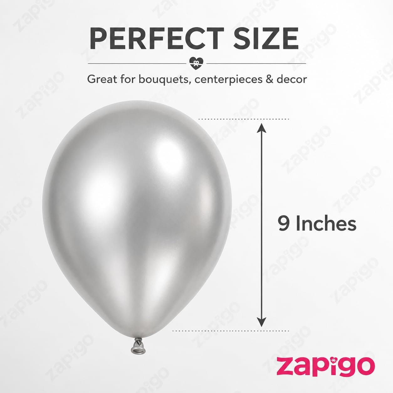 Balloonistics 10 Inch HD Metallic Shiny Balloons for Decoration, Decoration for Weddings, Engagement, Baby Shower, 1st Birthday, Anniversary, Birthday Party (Pack Of 50) (Silver) thumbnail 3