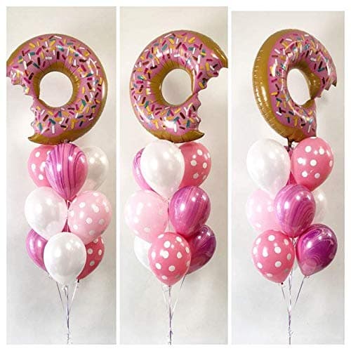 Balloonistics Donut and Sprinkles Foil Balloons,Bite Doughty Large Sweet Candy Dessert Mylar Helium Balloon,Multicolor thumbnail 4
