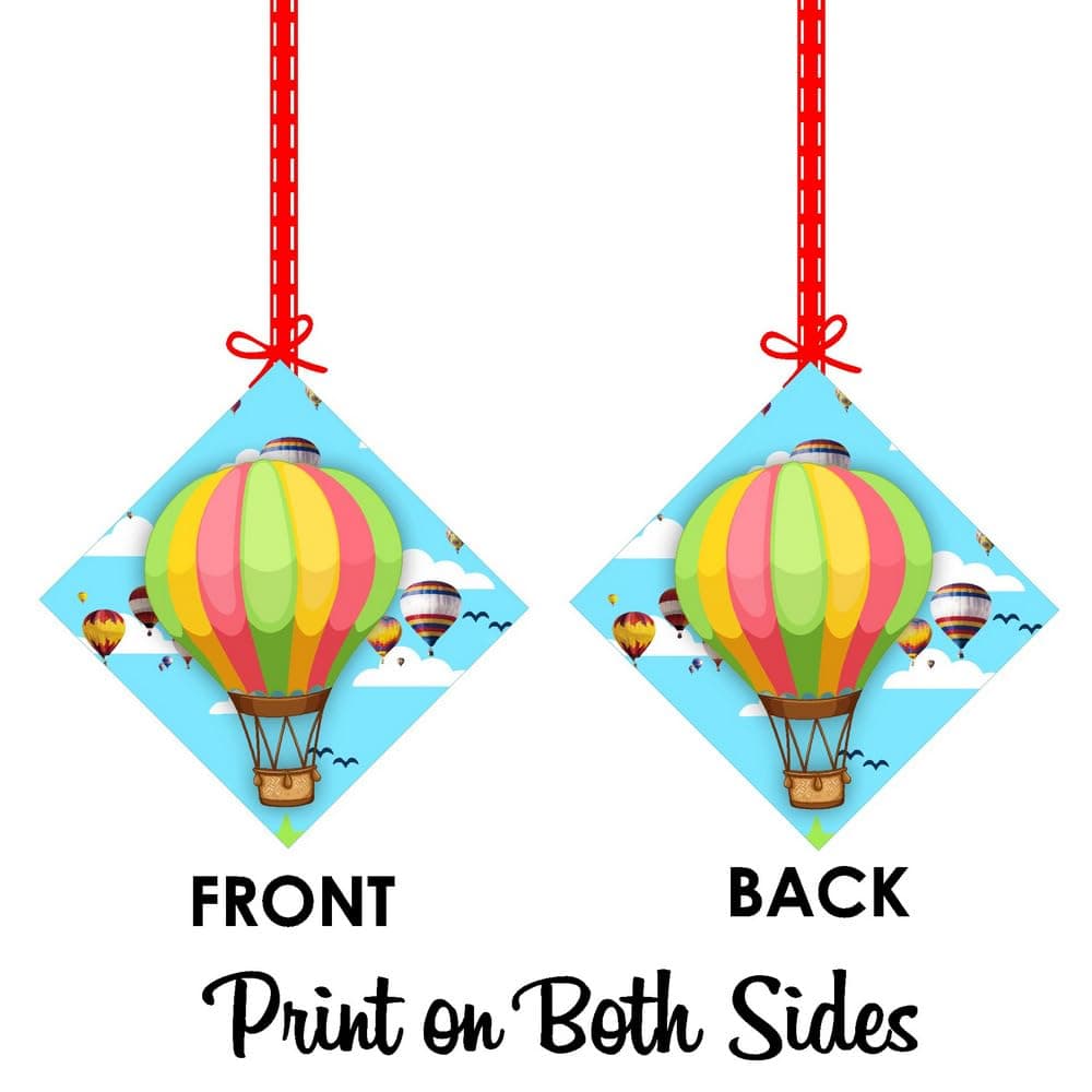 Balloonistics Hot Air Balloon Theme Party Hangings - Pack of 12 Up & Away Ceiling Decorations - Premium Cardstock Double-Sided Pastel Sky & Cloud Cutouts, Whimsical Birthday. (Hangings - Pack of 12) thumbnail 8