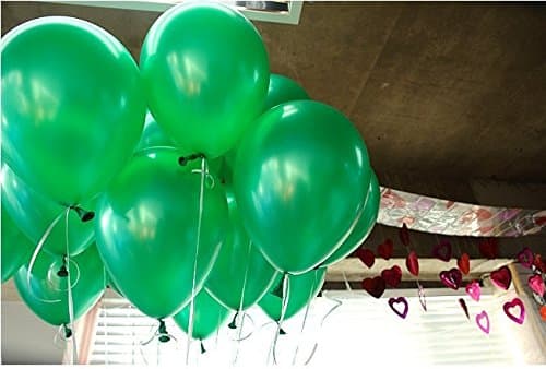 Balloonistics 50-Pack Metallic Green Shiny Latex Balloons – HD Green Balloons for Birthday, Jungle Theme, Christmas & Tropical Party Decoration thumbnail 1