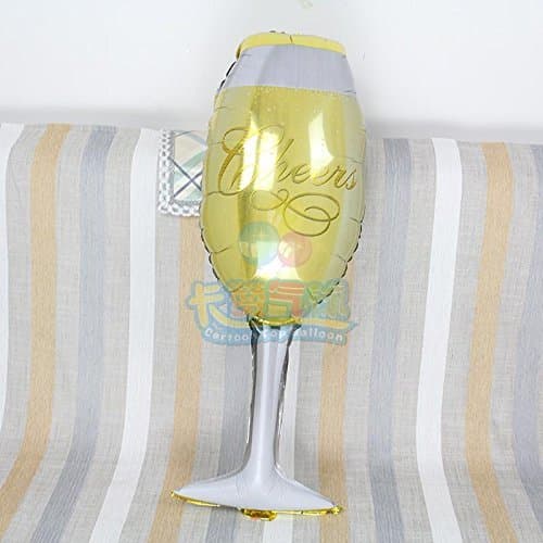 Balloonistics Champagne Bottle & Wine Glass Foil Balloon Set – 36 Inch Balloons for New Year & Anniversary Celebrations thumbnail 8